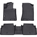 JDMON All Weather Floor Mats Compatible with 2020 2021 2022 Hyundai Sonata / 2021 2022 Kia K5 (Only FWD Models), 2 Row Front & Rear Custom Fit TPE Floor Liner Black