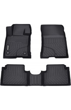 JDMON Floor Mats Compatible with 2022 Ford Maverick (Non-Hybrid), All Weather Car Mats 2 Row Front & Rear Custom Fit Floor Liner Black