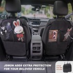 JDMON All Weather Floor Mats Compatible with 2018-2022 Subaru Crosstrek / 2017-2022 Subaru Impreza, 2 Row Front & amp; Rear Custom Fit TPE Car Floor Liner Black